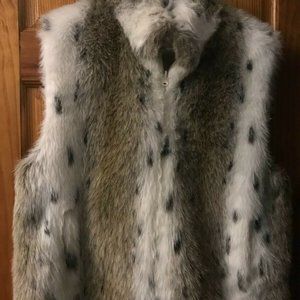 Weatherproof Womens Faux Fur Reversible Vest Size